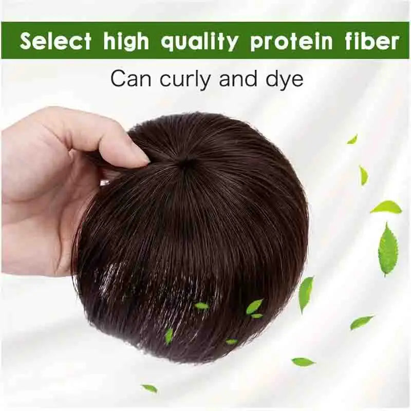 Thick Human Hair Topper Invisible Breathable Straight Hair Topper Clip-in Hair Topper for Hair Loss