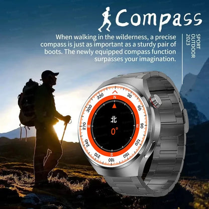 For HUAWEI Watch Pro GPS NFC Smart Watch Men 360*360 AMOLED Screen Heart rate Bluetooth Call IP68 Waterproof Man Smartwatch 2024