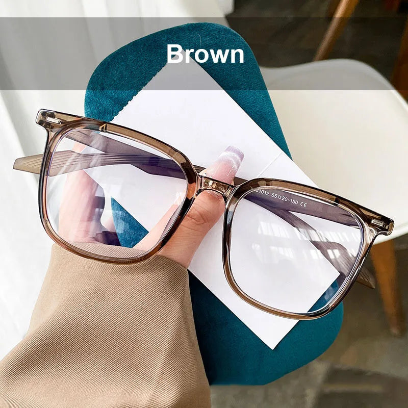 UVLAIK TR90 Large Square Glasses Frame Women Men Fashion Oversized Myopia Eyewear Optical Prescription Eyeglasses Frame