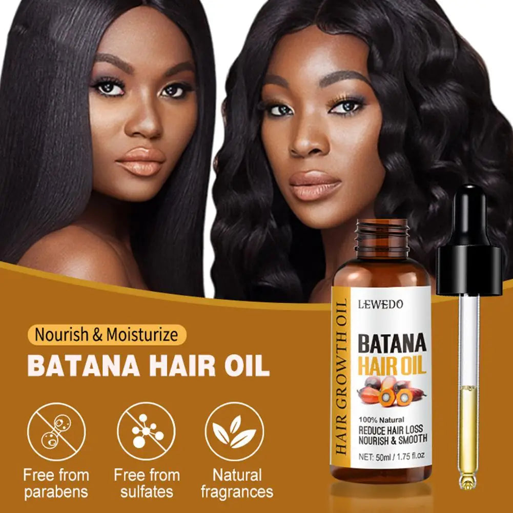 Natural Batana Oil For Hair Growth Pure Batana Oil Hair Shine Strengthen For Women Prevent Hair Loss Eliminate Split Ends