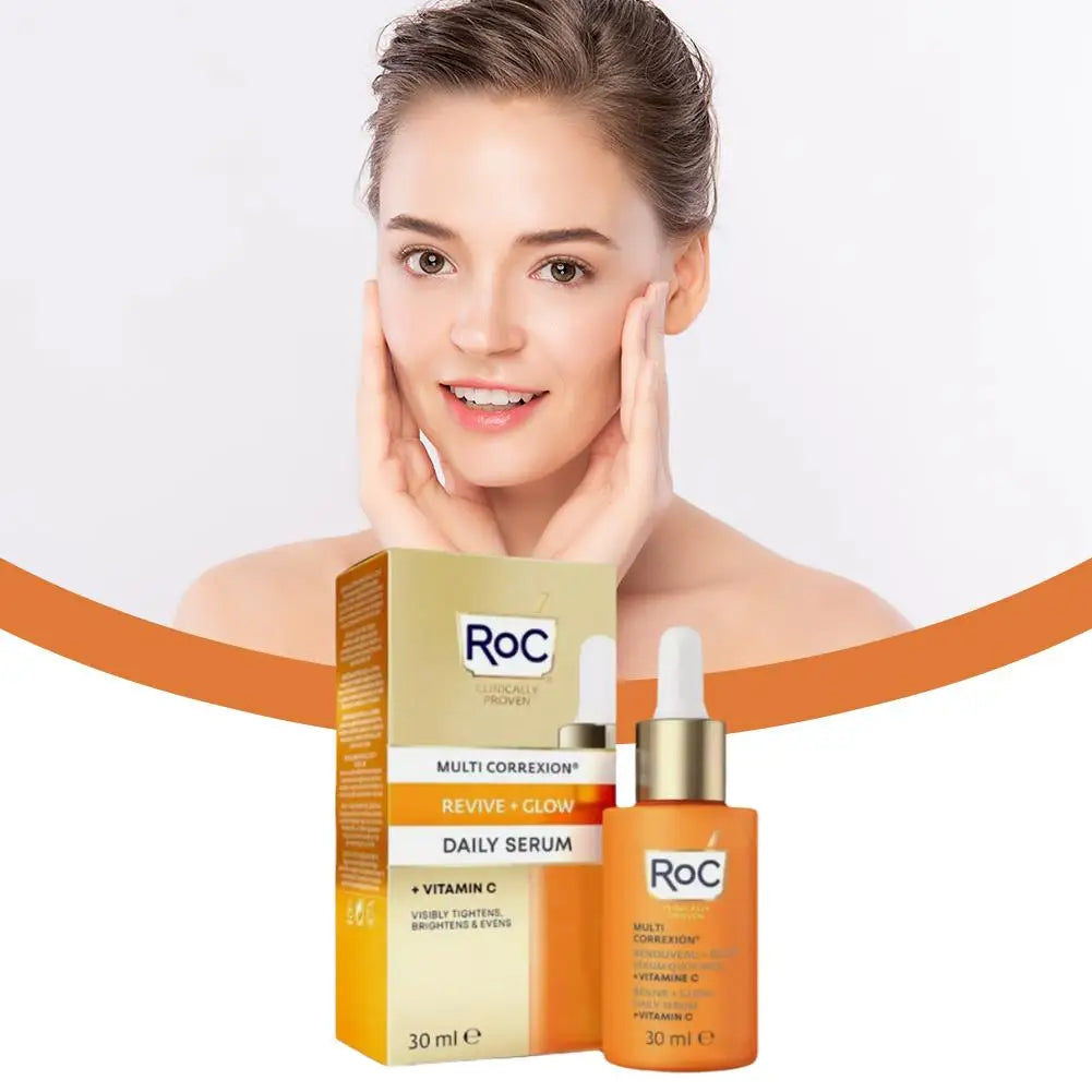 ROC Anti Aging Facial Serum Improve Skin Alasticity Fade Fine Lines Firming Skin Shrink Pores Reduces Wrinkle Pigmentati