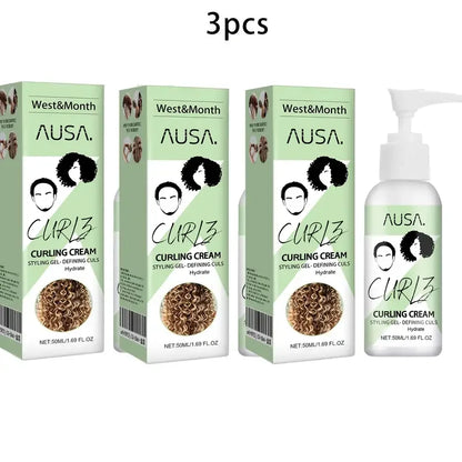 Hair Volumizing Cream Curling Anti-Frizz Bouncy Resilient Lotion Hair Conditioner Volume Lift Styling Defining Nourishing Cream