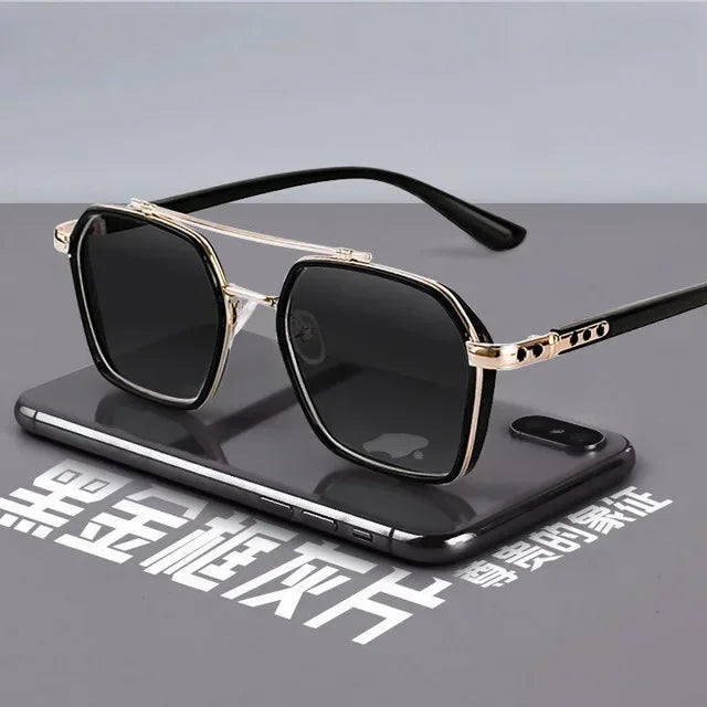 Trendy Sunglasses for Men Professional Day Night Driver Sun Glasses Male Fashion Vintage Eyewear Shades UV400 Protection