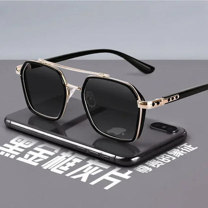 Trendy Sunglasses for Men Professional Day Night Driver Sun Glasses Male Fashion Vintage Eyewear Shades UV400 Protection
