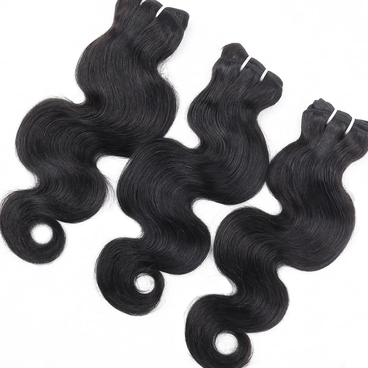 Short Body Wave Bundles 50G/Pcs 100% Human Hair Brazilian Virgin Hair Extensions Natural Black Color Body Wave Bundles for Women