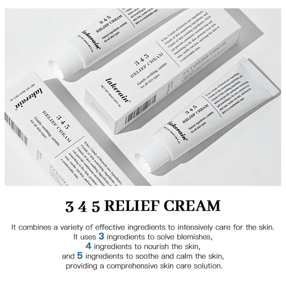 3 4 5 Relief Cream Address Blemishes Nourish The Skin And Provide Soothing Care Face Lifting Beauty Moisturizer Korean Cosmetics