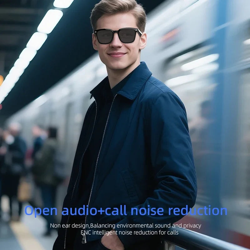 2025 New 800W Pixels Camera AI smart glasses 32GB Memory 1200P Video Shoot Wireless Transmission AI Translation Smart Sunglasses