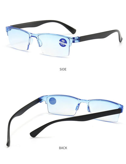 Smart Automatic Zoom Eyeglasses Anti-Blue Light Reading Glasses Men Women Optical Spectacle Intelligent zoom+1.0 to+5.0 Eyeglass