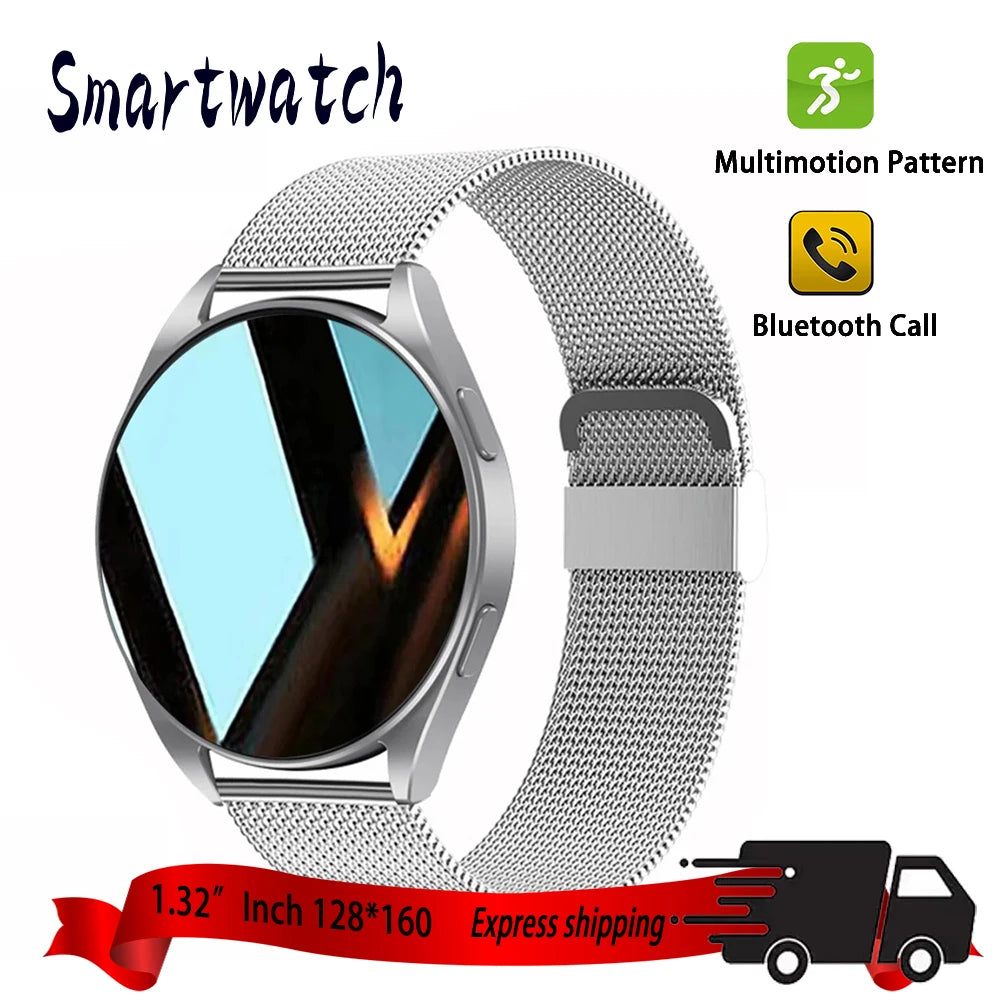 2025 New Business Smartwatch Men 1.32" inch Bluetooth Call Fitness Tracker Smart Wearable Women Wireless Call Watch Android IOS