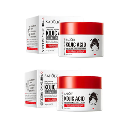 1/2/4pcs SADOER Kojic Acid Face Cream Moisturizing Freckle Removing Creams Brightening Hydrating Facial Cream Skin Care Products
