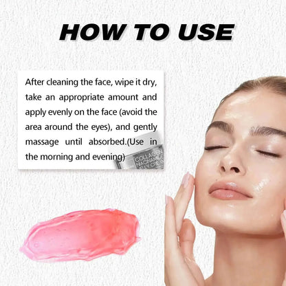 50g Collagen Niacinamide Jelly Cream Deep Moisturizing Pore Shrinking Brightening Niacinamide Gel Lifting Firming Face Skin Care