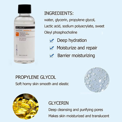 Concentrate Solution 3 Bottles S1 S2 S3 for SPA Aqua Peeling Facial Care Skin Moisturizing Deep Clean Face Peeling Solution