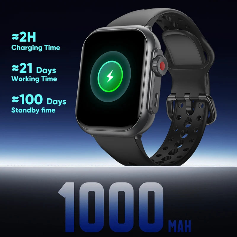 Smart Watch Ultra 2 SE Men Women 1000mAh AMOLED Heart Rate 100+Sport Bluetooth Call GPS Track Waterproof Smart Watch For Apple
