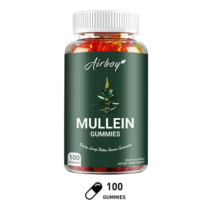Mullein Gummies - Supports Respiratory Health, Maintains Lung Health, Aids Digestion, and Boosts Immunity