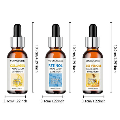 ﻿3Pcs/set Wrinkle Remover Face Serum Lifting Firming Fade Fine Lines Anti-aging Essence Whitening Brighten Skin Care