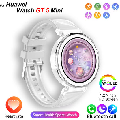 2025 New Original For Huawei Watch GT5 Mini Smart Watch Men Body Temperature Bluetooth Call NFC GPS Sport Women Watch For Huawei
