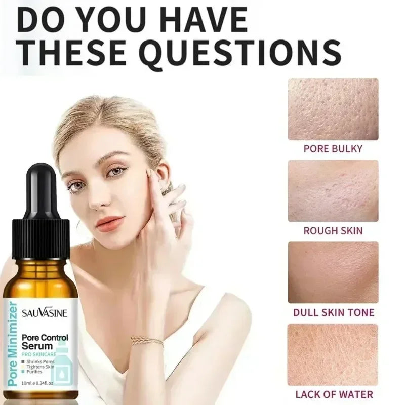 Facial Pore Shrinking Serum Fine Pores Firming Skin Increasing Skin Elasticity Moisturizing Brightening Essence Skin Care