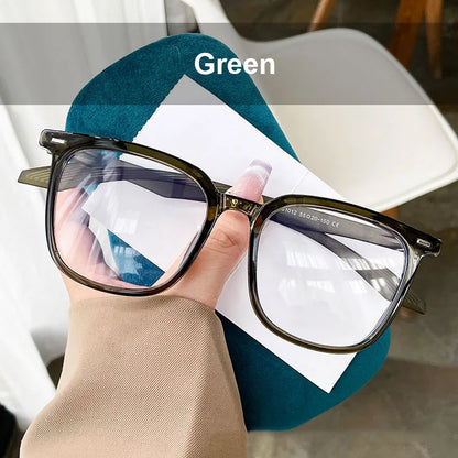 UVLAIK TR90 Large Square Glasses Frame Women Men Fashion Oversized Myopia Eyewear Optical Prescription Eyeglasses Frame