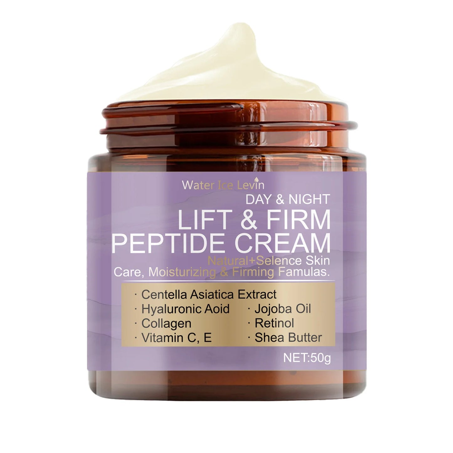 Water Ice Levin Day & Night Peptide Cream: for 24/7 Lifting & Firming With Retinol, Vitamin C & Hyaluronic Acid.