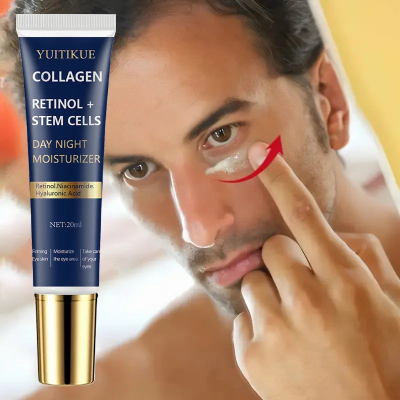Collagen Retinol + Stem Cells Eye Cream w/ Niacinamide & Hyaluronic Acid - Day & Night Moisturizer, Firms & Smooths Eye Area