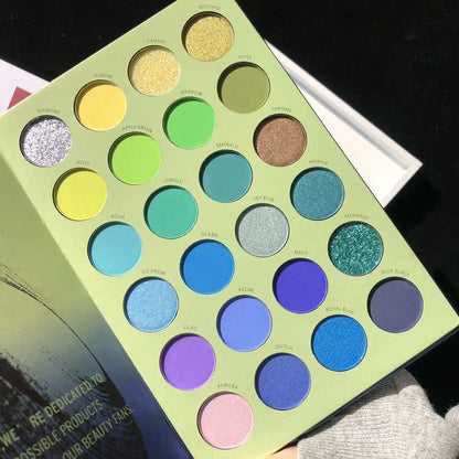 72-color book eyeshadow palette, three-layer 3D eyeshadow, pearlescent matte glitter palette All-in-OneComplete Makeup Kit