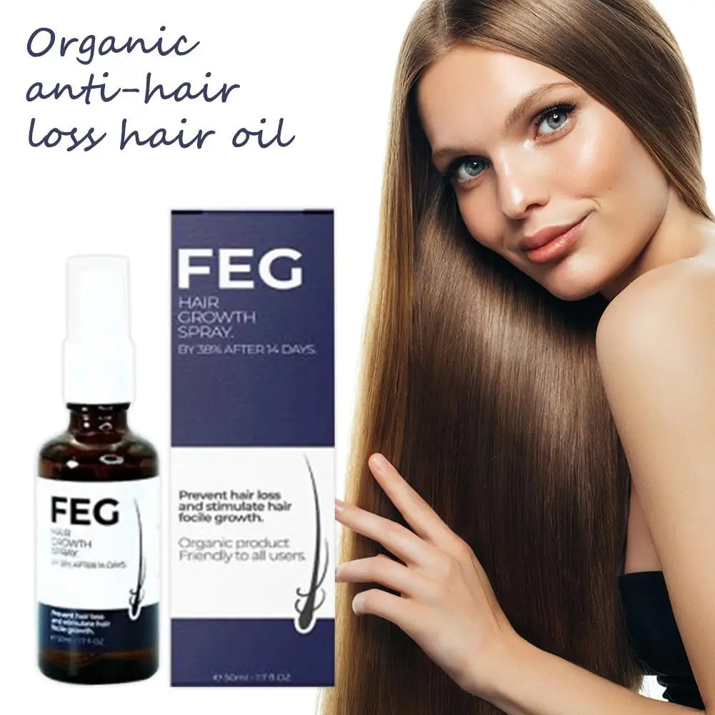FEG Anti-Hair Growth Spray Ownning Longer Thicker And Healthier Stimulate Hair Focile For Precent Hair Loss Growth Hair Care