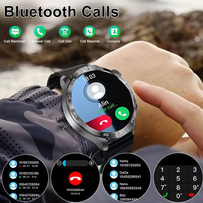 New NFC Bluetooth Call Smart Watch Men GPS Sports Fitness Watches 1.85" Heart Monitor IP68 Waterproof Smartwatch For Android IOS