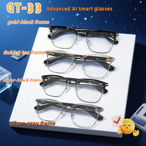 GT-33 Smart wireless anti-blue light glassesTranslation Sunglasses Voice Remote Control Music Eyewear Waterproof Eyeglasses