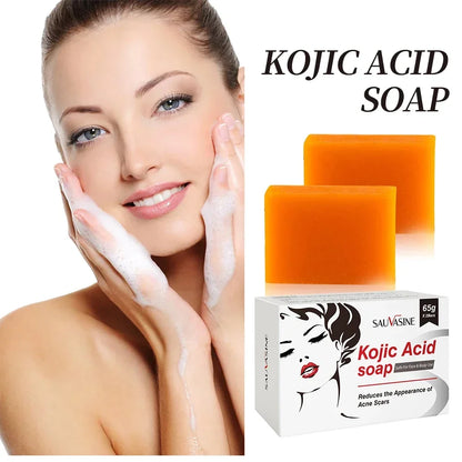 Handmade Kojic Acid Soap Natural Mild Non-irritating Brightening Skin Exfoliator Body Face Cleansing Blackheads Removal Soap