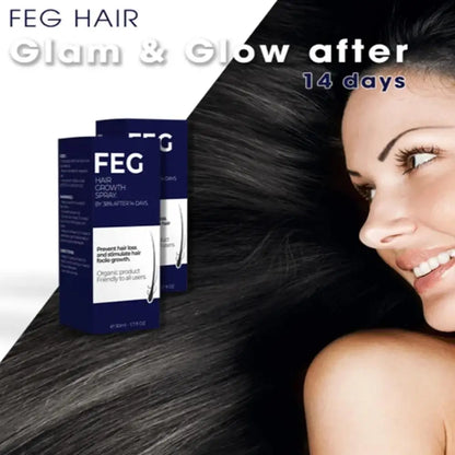 FEG Original Organic Hair Growth Spray  Nourishment Spray Longer Thicker And Healthier Hair Care Improve Hair Loss Hair Care
