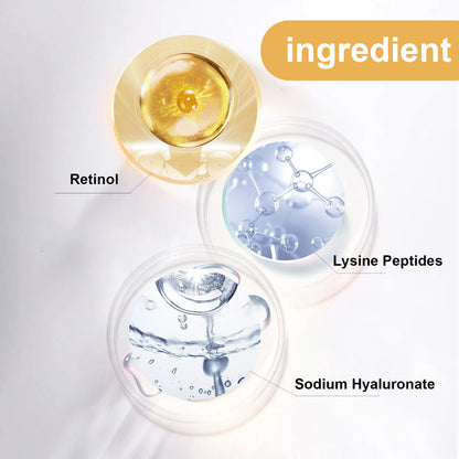 Retinol Peptide Eye Cream Reduce Dark Circles Eye Bag Remover Improve Puffiness Fade Eyes Fine Lines Brighten Eye Cream