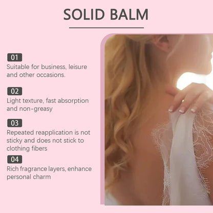 Pheromone Solid Perfume for Women and Men,Refreshing Solid Balm,Date and Daily Perfume,Ideal Gift,Portable Balm Aroma Deodorants