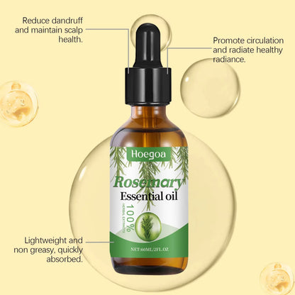 Rosemary Hair Care Essential Oil Scalp Strengthening Nourish Shiny Treatment for Split Ends and Dry Smooth Organic Hair Products