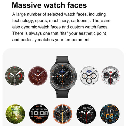 2025 New Watch8 Ultra Smart Watch Classic NFC Health Monitoring GPS Bluetooth Call 3ATM Waterproof HD Smartwatch For IOS Android