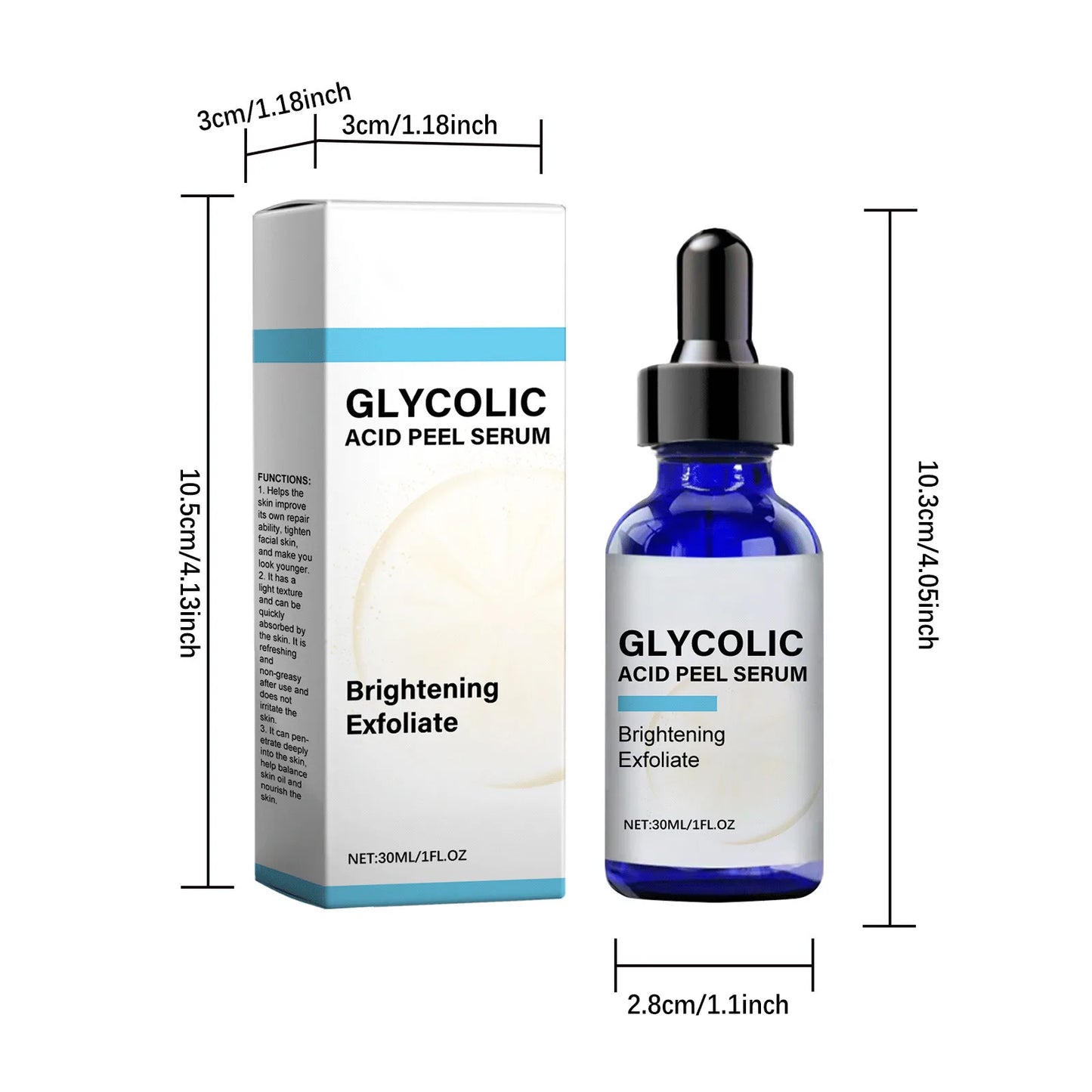 Glycolic Peel Serum New Facial Care Serumimprove Skin Moderate Ability light Texture penetrate Deeply Into The Skin 30ml
