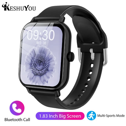 KESHUYOU 2025 New Smart Watch Men Women Full Touch Screen Heart Rate Tracker Bluetooth Talking Sports Smart Watch Holiday Gift