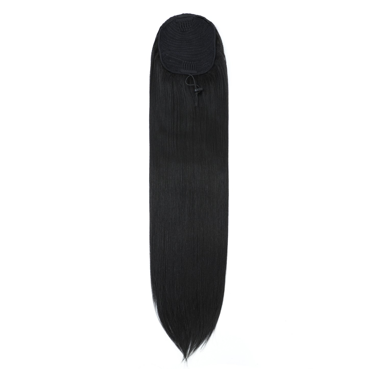 28 Inches Ponytail Blond Highlight 4/12/613 Hair Extensions With Clip Brown 35A Nature Color Straight Heat Resistant Synthetic