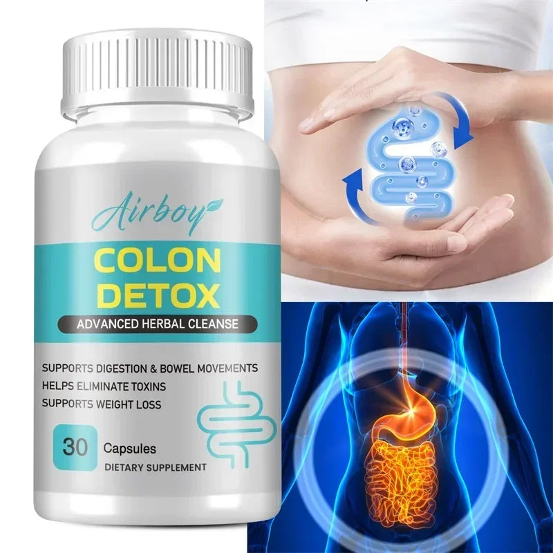 Colon Detox - Supports Digestive Health, Promotes Colon Cleansing and Detoxification, Relieves Constipation, and Provides Energy