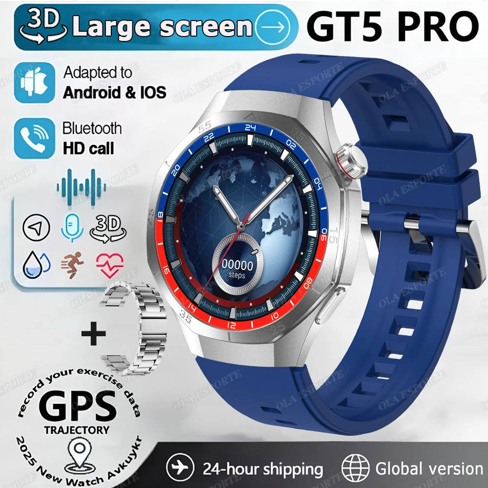 New Men Smart Watch 300mAh Large Battery HD AMOLED Screen Call Smartwatch Women Multiple Sports Modes Waterproof Sports Watches
