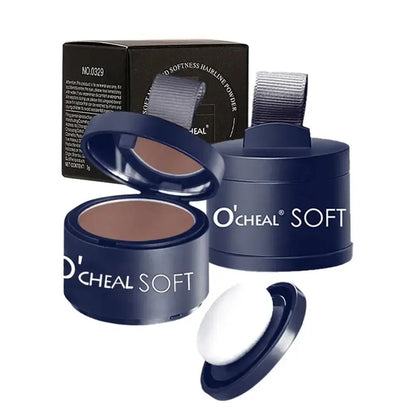 Hair Shadow Powder With Puff Quick Concealer Hairline Black/Dark Brown Waterproof Hair Shadow Hair Line Modified Powder