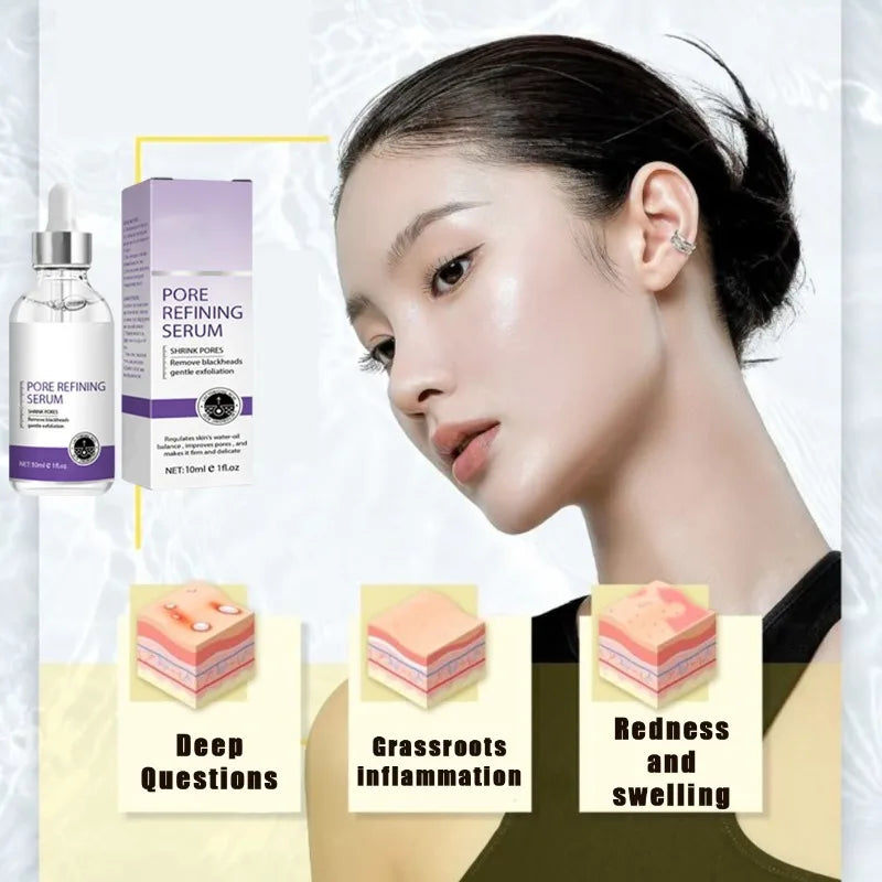 Say goodbye to pore thinning, skin texture, powerful pore shrinking essence, and tighten and relieve large facial pores