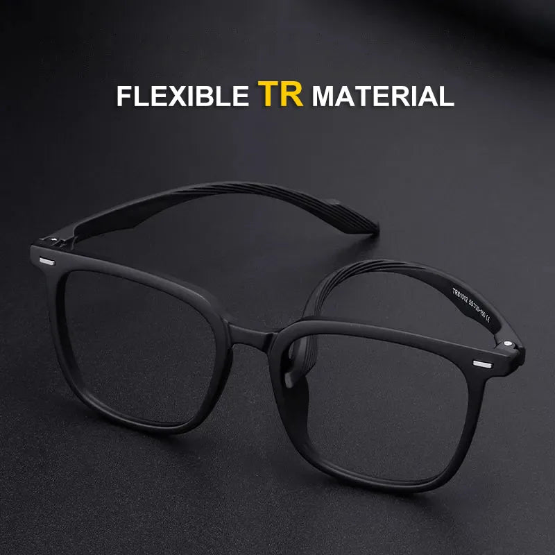 UVLAIK TR90 Large Square Glasses Frame Women Men Fashion Oversized Myopia Eyewear Optical Prescription Eyeglasses Frame
