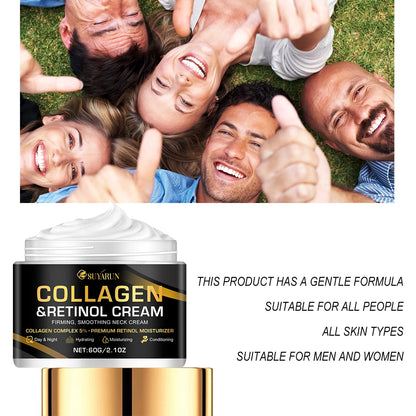 Collagen Advanced Retinol cream, rich in aloe vera leaf and shea butter, easy to absorb, delicate and moisturizing