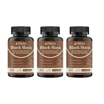 Powerful Black Maca Capsules Testosterone Booster for Men Increase Strength Stamina Energy Enhance Immunity Supplement  Big 18