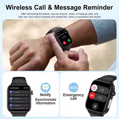 2025New ECG+PPG AI Health Diagnose Smart Watch Men Women Clock Blood Lipid BP Uric Acid Heart rate Tracker For Xiaomi Smartwatch