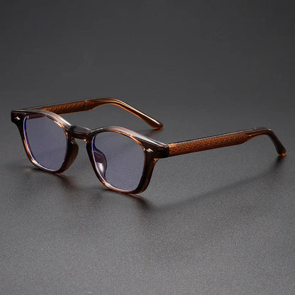 UVLAIK Retro Lightweight Eyewear Frames Men Fashion Square Small Frame Eyeglasses Women Classic Anti Blue Light Glasses Unisex