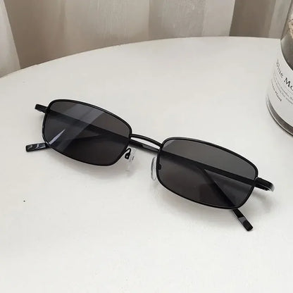 New Fashion Small Rectangle Sunglasses Men Women Vintage Square Driving Sun Glasses Luxury Brand Metal Frame Eyewear 선글라스