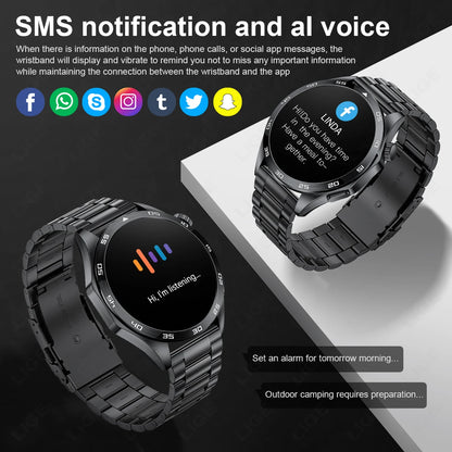 LIGE ECG Smart Watch Men 2024 Smartwatch Bluetooth Call Heart Monitor Band 1.50 HD Screen Sports Men’s Watches For Android ios