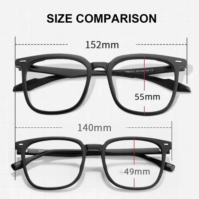 UVLAIK TR90 Large Square Glasses Frame Women Men Fashion Oversized Myopia Eyewear Optical Prescription Eyeglasses Frame