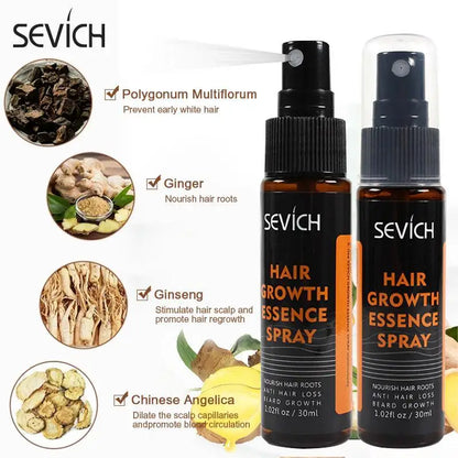 Powerful Hair Growth Essence Spray Natural Ginger ingredient Nourish Root Prevent Hair Loss Scalp Treatment Improve Alopecia oil